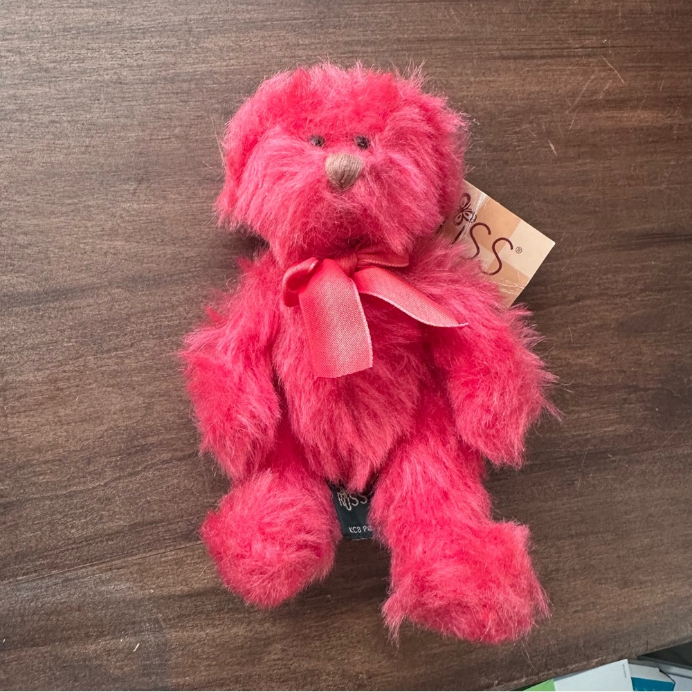 RUSS Bears From The Past Jubilee Teddy Bear Plush Long Hair Pink Tags 8”